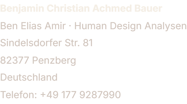 Anbieterangaben: bürgerlicher Name, Geschäftsbezeichnung, Anschrift und Telefonnummer – als Bild hinterlegt, in Textform auf Anfrage per E-Mail